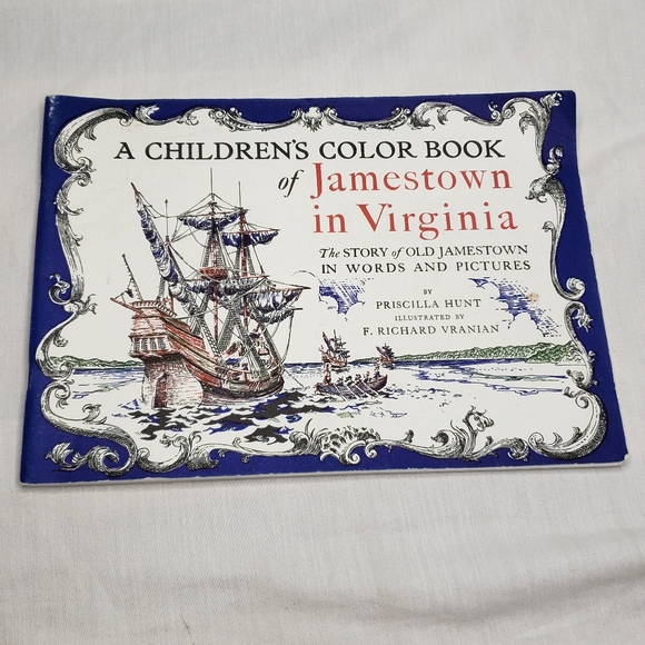 Jamestown Coloring Story Book Dietz Press - Picture 1 of 6